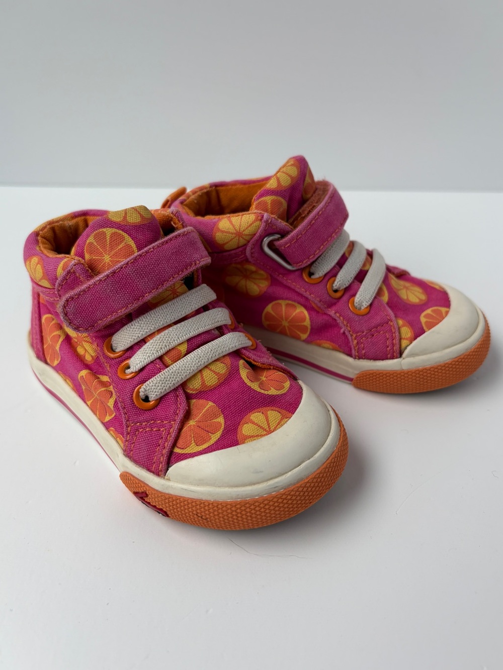See Kai Run Mo Sneaker Baby Toddler Size 5 Oranges Pink Orange Sneakers